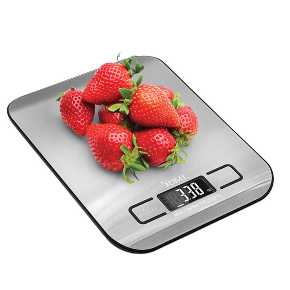 NWT DMI Digital Food and Kitchen Scale for Cooking, Baking and Meal Prep, Silver
